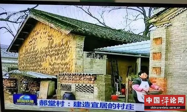 新闻联播里的郝堂村。图源网络