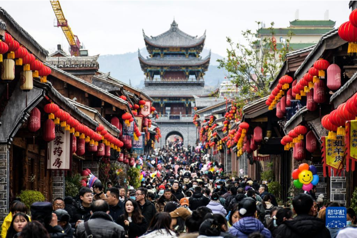 2023年春节假期国内旅游出游3.08亿人次